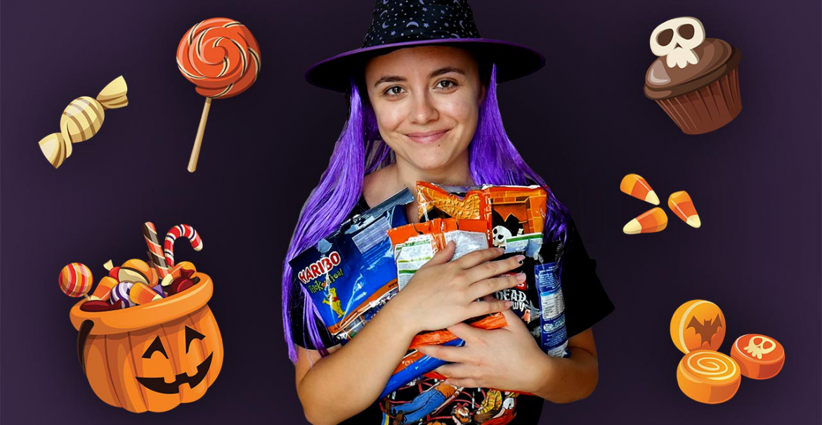 Foreigner tries British Halloween sweets